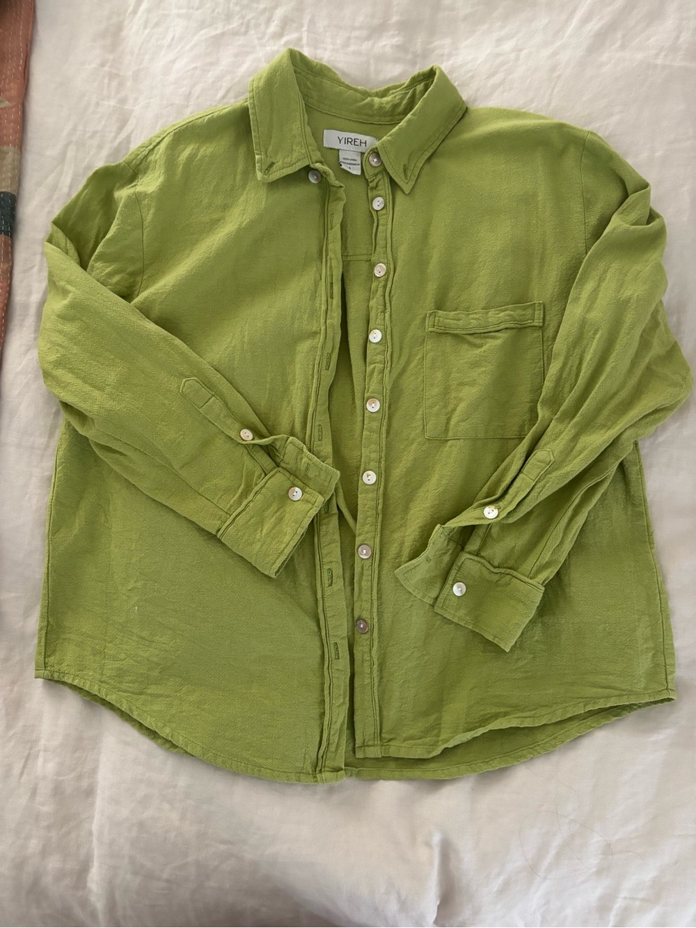 YIREH 100% Line. Women's Button-Down Shirt & Shorts Set